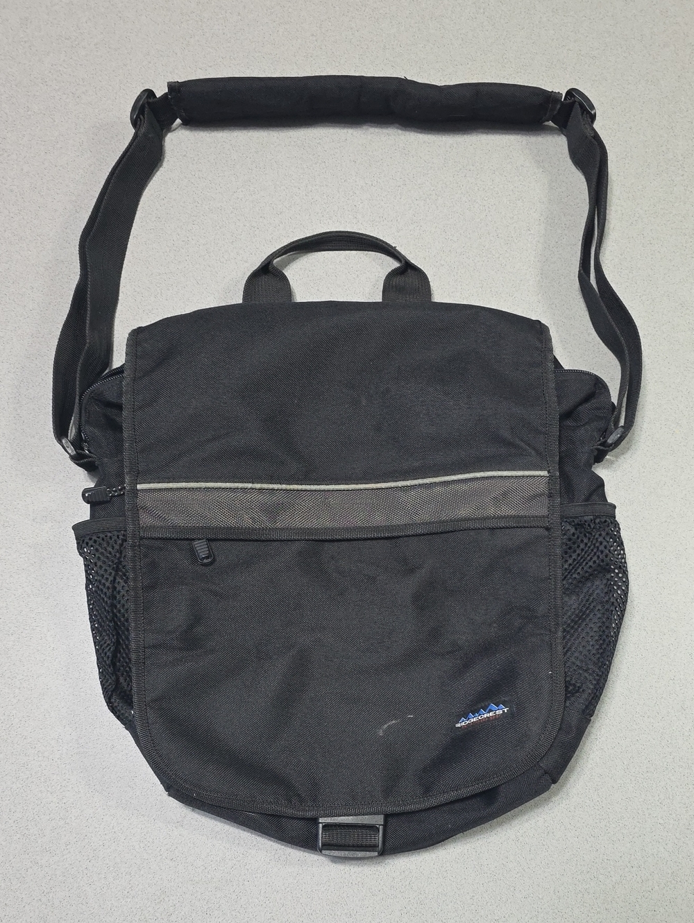 Black Men’s Messenger Bag - Casual Crossbody